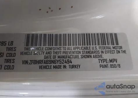 2022 Ram Promaster City Cargo Van z USA, uszkodzony, nr VIN ZFBHRFAB9N6Y52494